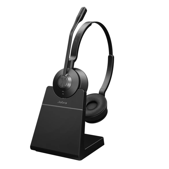 Jabra Engage 55 Stereo UC USB-C Wireless Headset With Charging Stand, Black 3 Jabra Engage 55 Stereo UC USB-C Wireless Headset With Charging Stand, Black