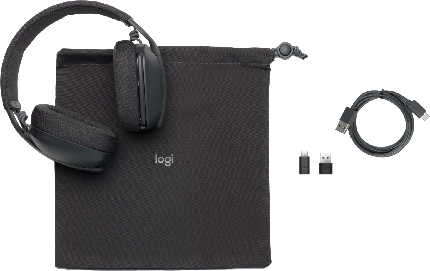 Logitech Zone Vibe Stereo Wireless UC Headset, Graphite 9 Logitech Zone Vibe Stereo Wireless UC Headset, Graphite - Image 7