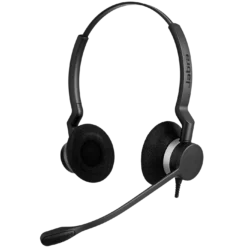 Jabra BIZ 2300 QD Duo Headset, Black (2309-820-119)