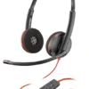 POLY Blackwire 3320 Stereo USB-A Wired UC Headset, Black