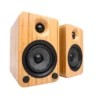 Kanto Living YU4 2-Way Powered Bookshelf Speakers - Bamboo (YU4BAMBOO) -A-POWER Sales 59322447 3651443507