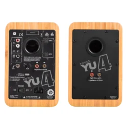 Kanto Living YU4 2-Way Powered Bookshelf Speakers - Bamboo (YU4BAMBOO) -A-POWER Sales 59322447 7440650048