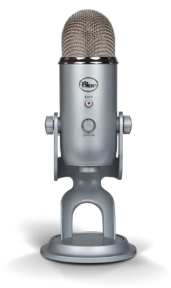 Logitech Blue Microphones Yeti Silver Studio Microphone (988-000103)
