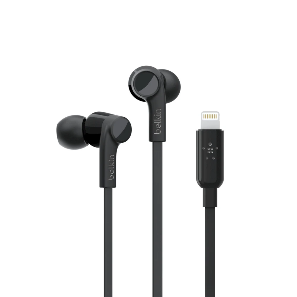 Belkin Rockstar In-Ear Headphones, Lightning Connector, Black (G3H0001BTWHT) 3 Belkin Rockstar In-Ear Headphones, Lightning Connector, Black (G3H0001BTWHT)