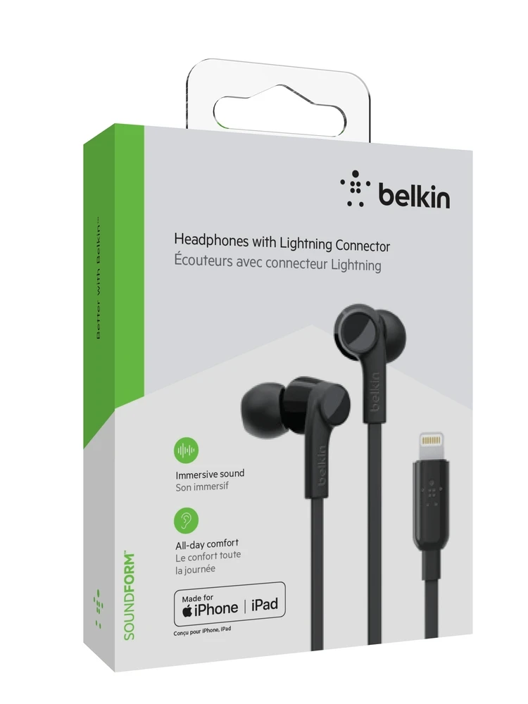 Belkin Rockstar In-Ear Headphones, Lightning Connector, Black (G3H0001BTWHT) 10 Belkin Rockstar In-Ear Headphones, Lightning Connector, Black (G3H0001BTWHT) - Image 8