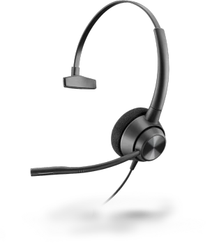 POLY EncorePro 310 Mono QD Wired Headset, Black 3 POLY EncorePro 310 Mono QD Wired Headset, Black