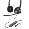 POLY EncorePro 320 Stereo USB-C Wired Headset, Black -A-POWER Sales 76975038 7832833612