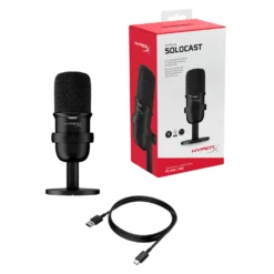 HyperX Solocast USB Wired Desktop Microphone, Black 17 HyperX Solocast USB Wired Desktop Microphone, Black -A-POWER Sales 86092431 2640538626