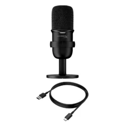HyperX Solocast USB Wired Desktop Microphone, Black 16 HyperX Solocast USB Wired Desktop Microphone, Black -A-POWER Sales 86092431 7582495365
