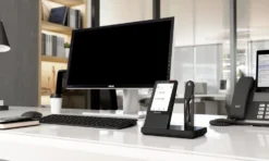 Yealink WH66 Stereo UC Workstation DECT Wireless Headset, Black -A-POWER Sales 87900909 4891773467 scaled