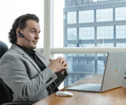 Yealink WH66 Stereo UC Workstation DECT Wireless Headset, Black -A-POWER Sales 87900909 8376959048 scaled