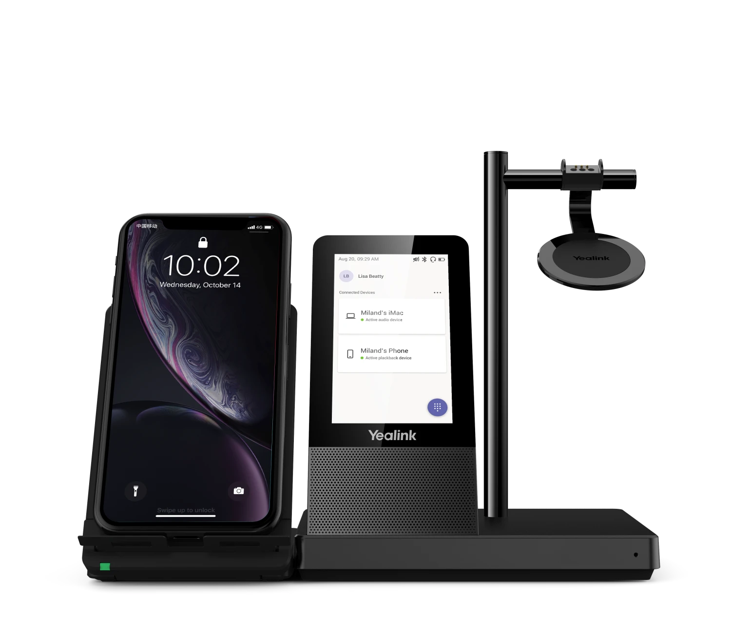 Yealink WH66 Mono Teams Workstation DECT Wireless Headset, Black 7 Yealink WH66 Mono Teams Workstation DECT Wireless Headset, Black - Image 5