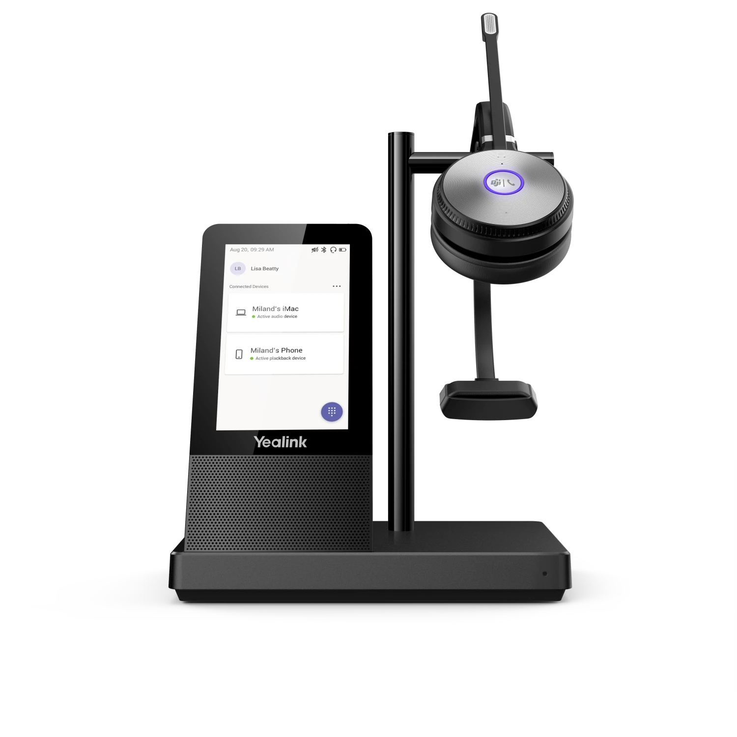 Yealink WH66 Mono Teams Workstation DECT Wireless Headset, Black 4 Yealink WH66 Mono Teams Workstation DECT Wireless Headset, Black - Image 2