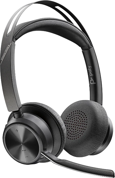 POLY Voyager Focus 2 Stereo USB-A UC Headset W/ Charging Stand, Standard 4 POLY Voyager Focus 2 Stereo USB-A UC Headset W/ Charging Stand, Standard - Image 2