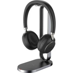 Yealink BH76 Teams Stereo USB-C Wireless Headset W/ Charging Stand, Black