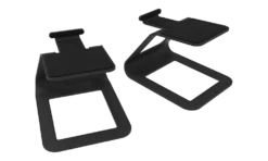 Kanto SE2 Elevated Desktop Speaker Stands For Small Speakers, Black, Pair
