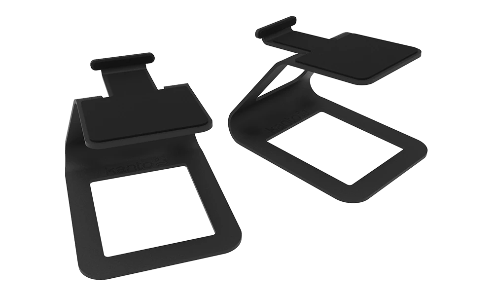 Kanto SE2 Elevated Desktop Speaker Stands For Small Speakers, Black, Pair 3 Kanto SE2 Elevated Desktop Speaker Stands For Small Speakers, Black, Pair