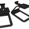Kanto SE4 Elevated Desktop Speaker Stands For Midsize Speakers, Black, Pair -A-POWER Sales se4 main