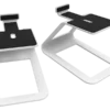 Kanto SE4 Elevated Desktop Speaker Stands For Midsize Speakers, White, Pair -A-POWER Sales se4w main