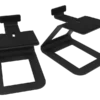Kanto SE6 Elevated Desktop Speaker Stands For Large Speakers, Black, Pair -A-POWER Sales se6 main